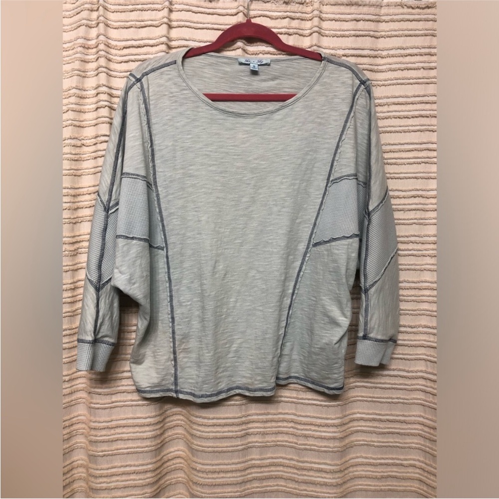 She + Sky Light Blue Top